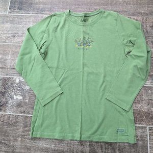 GOOD KIDS by LIFE IS GOOD - MOUNTAIN GIRL PRINT - GIRLS, SIZE 10 - LONG SLEEVE